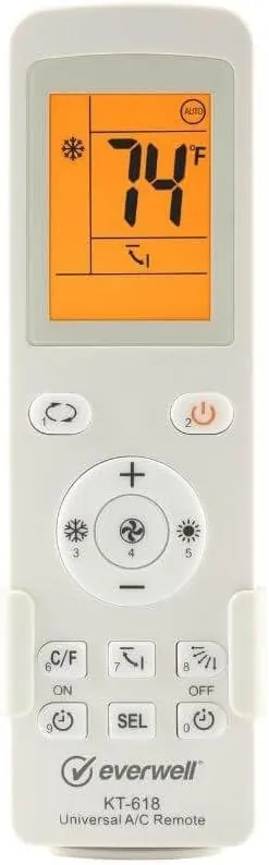 GENERIC KT-618 Universal Mini-Split Remote