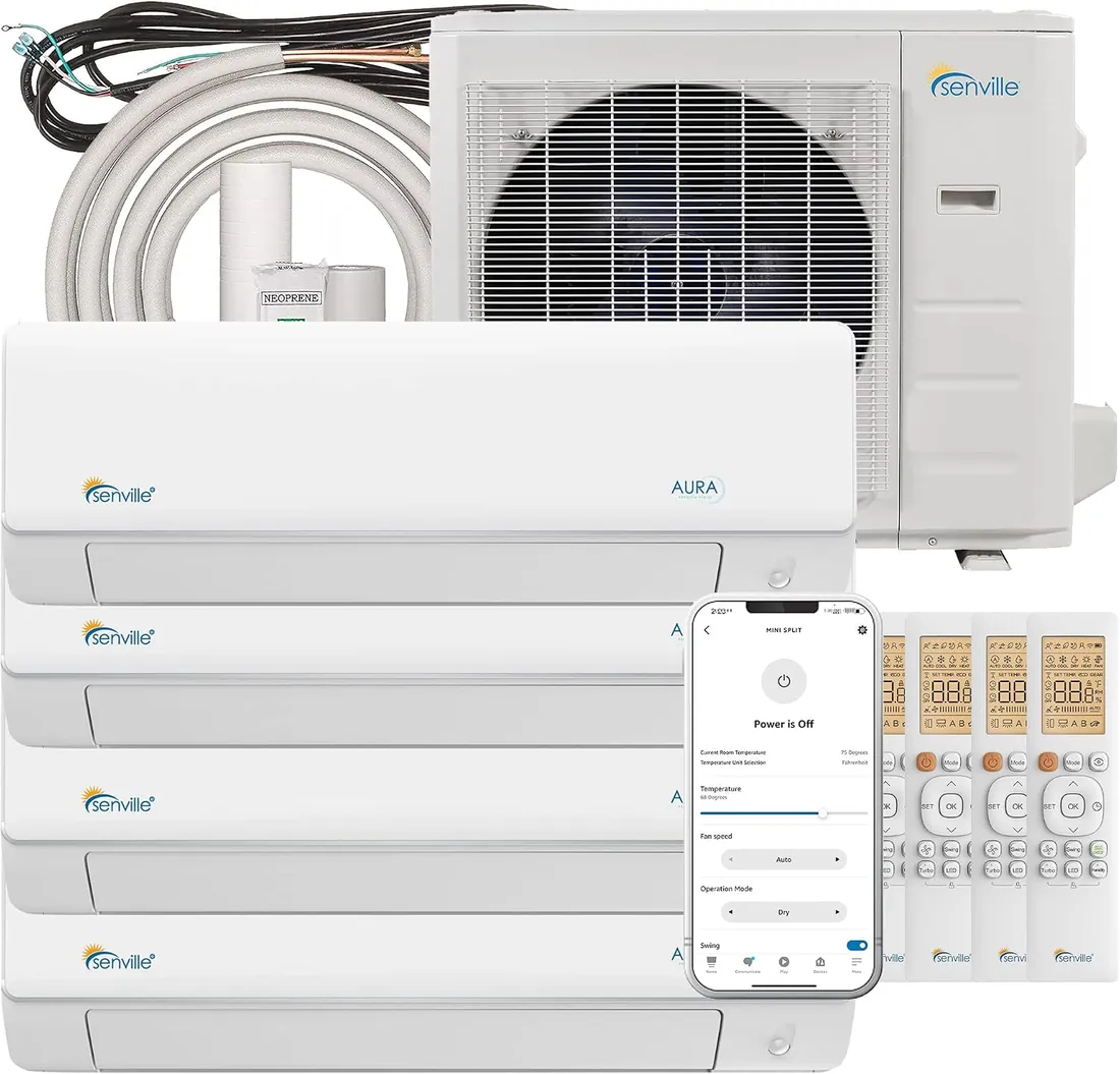 Senville 4-Zone 36,000 BTU 230V Mini-Split